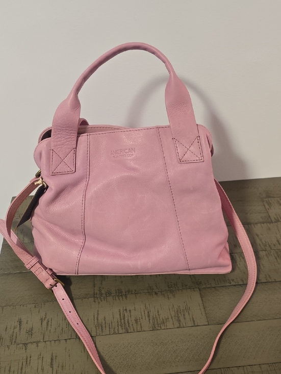 American Leather Co. Handbags - American Leather ComapanyPink Leather Shoulder Bag with Top Handle